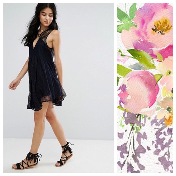 Free People Dresses & Skirts - Free People Don’t You Dare Lace Dress Sz Lg NWT